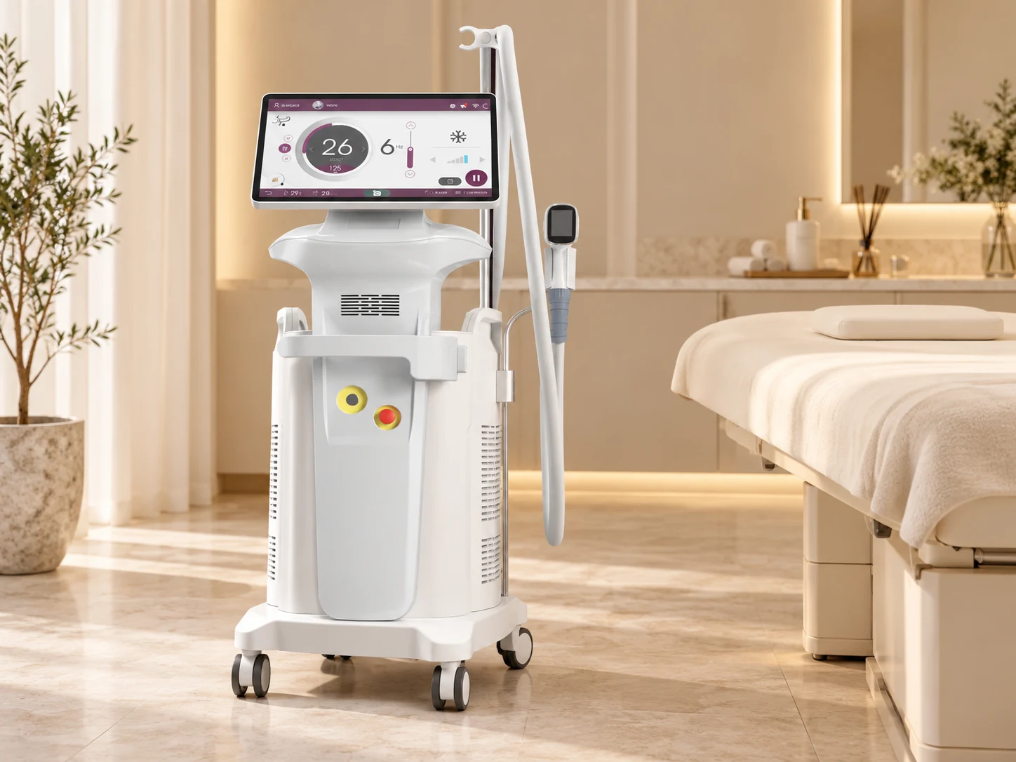 Wimmer Cosmetics Diodenlaser – Gerätevisualisierung